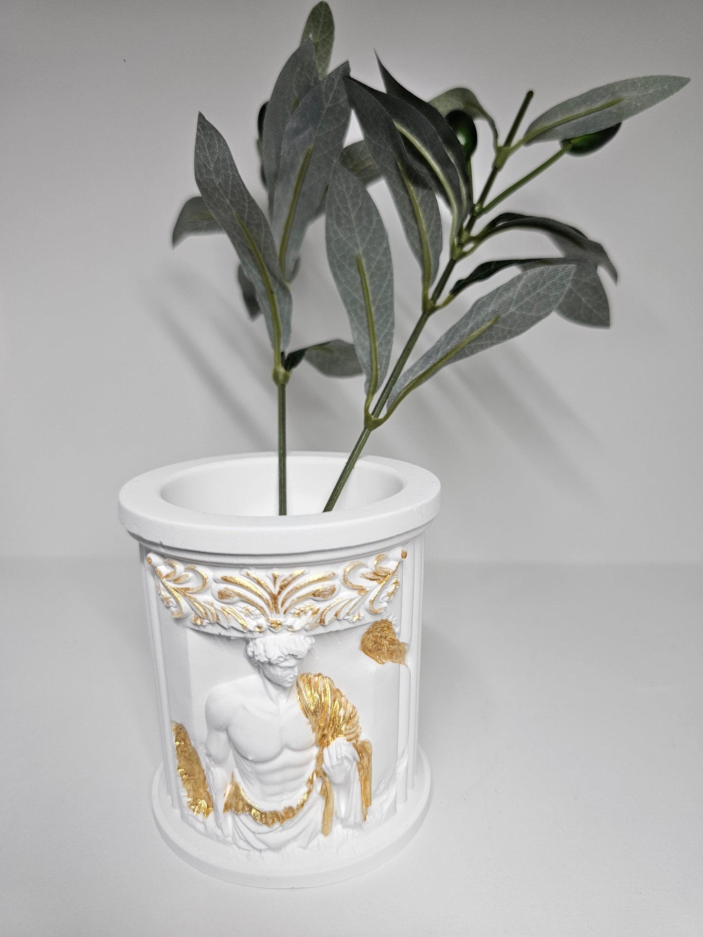Olive Sculpture Vase